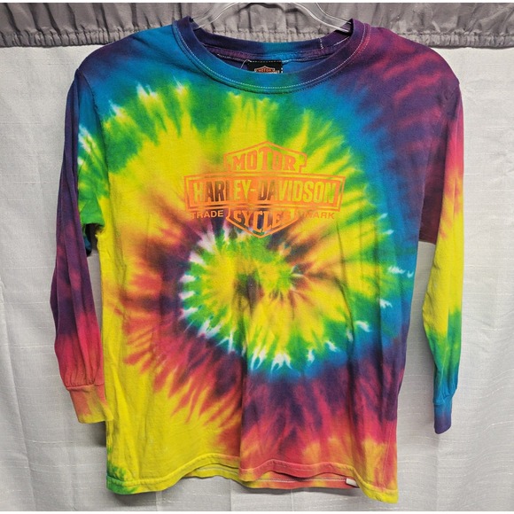 Other - Harley-Davidson Woodstock New York Tie-Dye Long Sleeve T-Shirt Youth M (10/12)